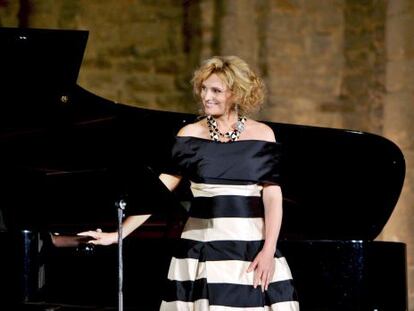 Ainhoa Arteta, en un recital en Barcelona.