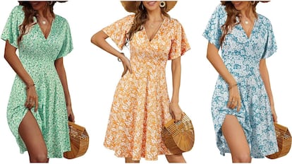 Estos vestidos florales combinan con todo.