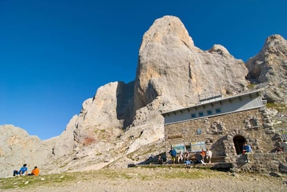 Refugio de la Vega d'Urriellu, en los Picos de Europa.