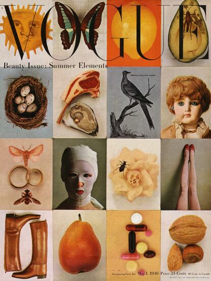 'Beauty Issue: Summer Elements', cubierta de Irving Penn para la revista 'Vogue' del 1 de mayo de 1946.