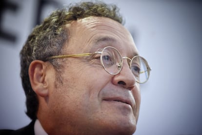 El fiscal general del Estado, Álvaro García Ortiz, durante la inauguración de la 32ª Asamblea General Ordinaria de la AIAMP, en el Instituto Cervantes de Madrid, a 29 de mayo en Madrid.