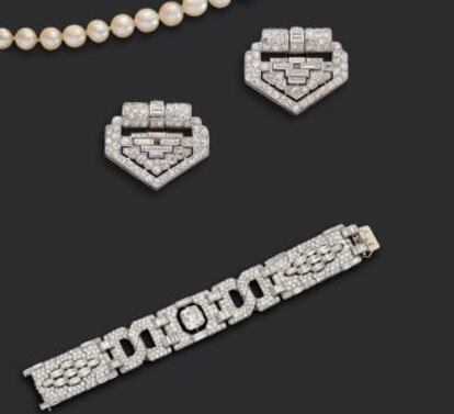 Joyas de la firma Cartier pertenecientes a Annette Giacometti. |