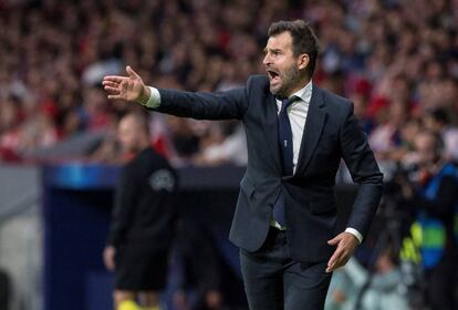 El entrenador del Brujas, Ivan Leko, durante el partido de la segunda jornada de Liga de Campeones del pasado 3 de octubre.