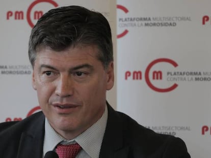 Antoni Cañete, presidente de la Plataforma Multisectorial contra la Morosidad.