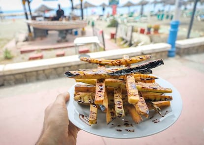 Berenjenas fritas del restaurante El Zagal.