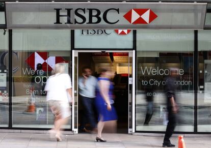 Una oficina del HSBC en Londres