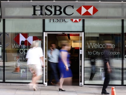 Una oficina del HSBC en Londres 