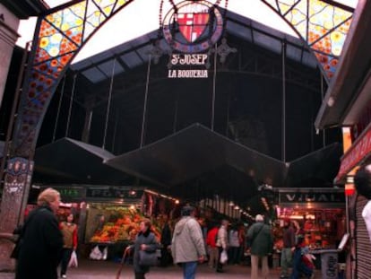Mercado de La Boquería, en Barcelona.