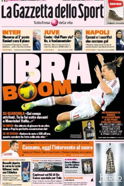 Portada de 'La Gazzetta dello Sport'.