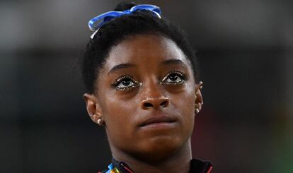 Simone Biles

Hasta la reina de la gimnasia mundial, impasible durante una actuación que se saldó con cuatro oros y un bronce, estuvo a punto de derramar alguna que otra lágrima durante la ceremonia de entrega de las preseas.