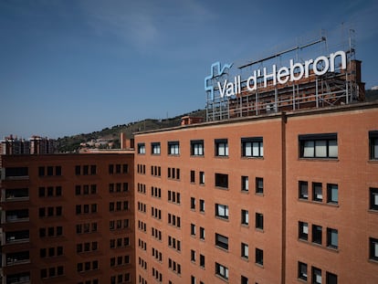 La fachada del hospital Vall d'Hebron de Barcelona.