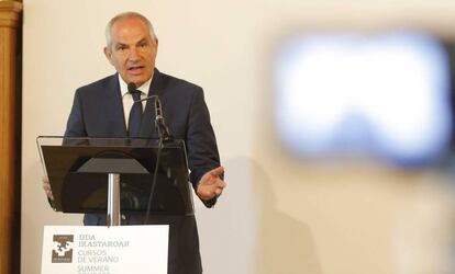 Antonio Caño en la inauguración de los Cursos de Verano de la UPV.