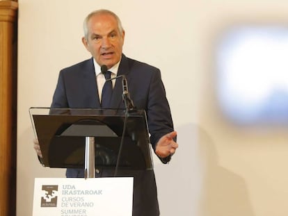 Antonio Caño en la inauguración de los Cursos de Verano de la UPV.