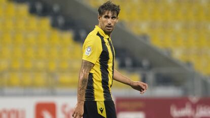 Javi Martínez, durante un partido en Qatar.