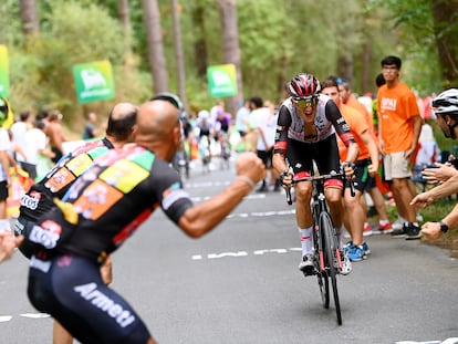 Marc Soler durante la quinta etapa de la Vuelta a España este miércoles.