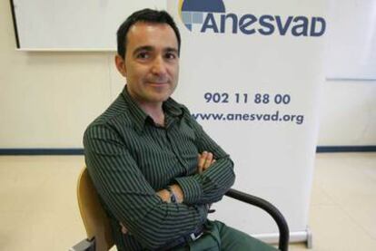 El director general de Anesvad, Bernardo García Izquierdo, en Bilbao.