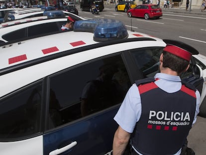 Una patrulla de los Mossos.