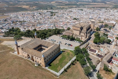 Vista aérea del conjunto monumental de Osuna, en la provincia de Sevilla. 