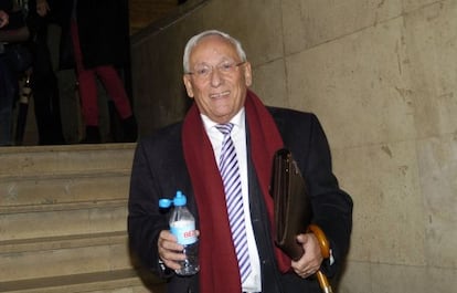 El presidente de la entidad, Atilano Soto, en los juzgados de Segovia.