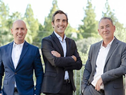 De izquierda a derecha, Juan José Lorente, José Carlos Vidal y Carles Faus, los socios dirigen la oficina de Valencia de ECIJA Advisory 