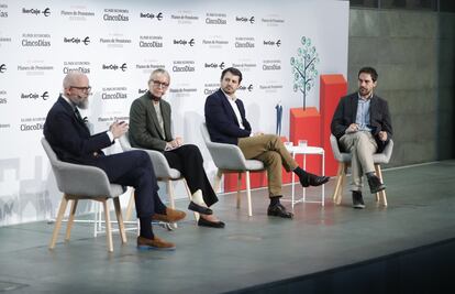 Juan Royo (CulturaRSC.com), Sophie del Campo (Natixis IM), Ángel Agudo (Clarity AI) y Nuño Rodrigo (CincoDías)