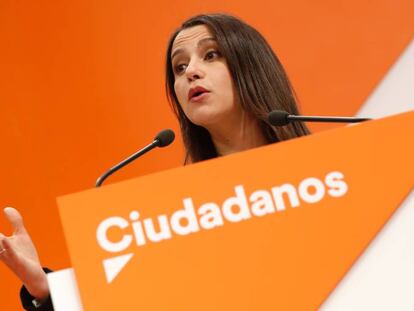 In&eacute;s Arrimadas, tras la Ejecutiva de Ciudadanos. 