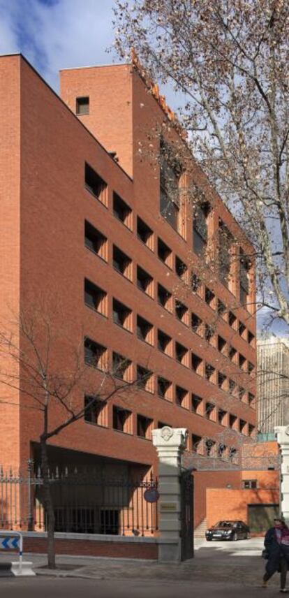 El edificio de Bankinter de Rafael Moneo en Madrid.