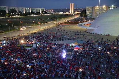 Manifestação em Brasília.