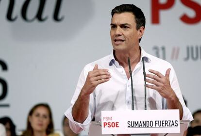 El secretari general del PSOE, Pedro Sánchez.