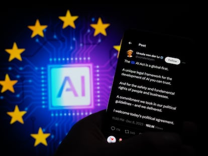 La UE acordó la ley de inteligencia artificial europea el pasado viernes.