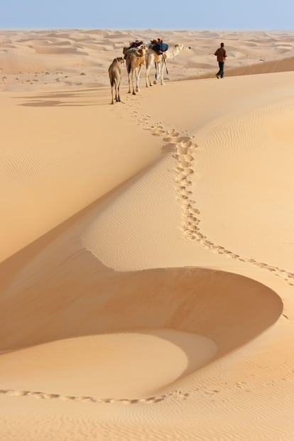 El desierto del Sáhara, en Mauritania.