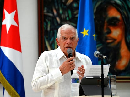 El alto representante para Política Exterior de la Unión Europea, Josep Borrell, en la Habana