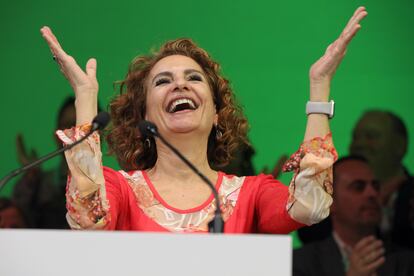 La vicepresidenta del Gobierno y ministra de Hacienda, María Jesús Montero.