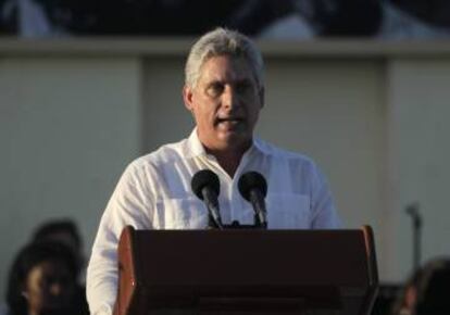 O vice-presidente Miguel Díaz-Canel em 2014, em Havana