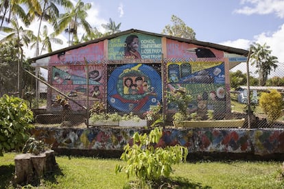 Em Puerto Nariño (Colômbia), pinturas nas fachadas de casas ou instituições com motivos étnicos descritivos das culturas indígenas são muito frequentes, com o objetivo de torná-las conhecidas e preservar suas tradições.