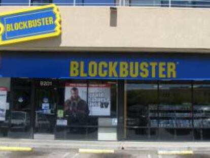 Vista de una tienda de Blockbuster Inc. en Los Angeles, California (EEUU). EFE/Archivo