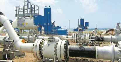 Instalaciones del gasoducto de Medgaz.