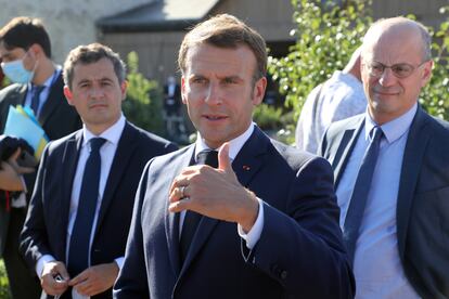 El presidente de Francia, Emmanuel Macron, en el castillo de Chambord, el pasado 22 de julio.