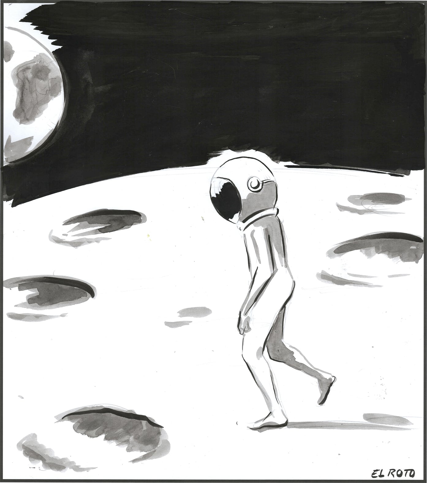 El Roto: en la Luna