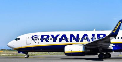 Imagen de un Boeing 737 de Ryanair.