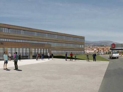 Recreación del futuro hospital chileno de La Serena.
