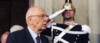 El presidente italiano, Giorgio Napolitano.