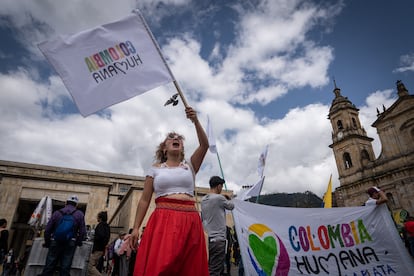 Marcha 100 días de Gustavo Petro