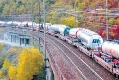 Una autopista ferroviaria une los Pirineos con el corazón de Europa