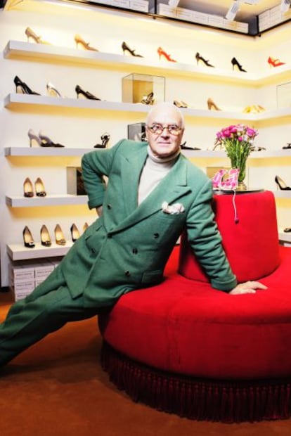 El dise&ntilde;ador de zapatos Manolo Blahnik. 