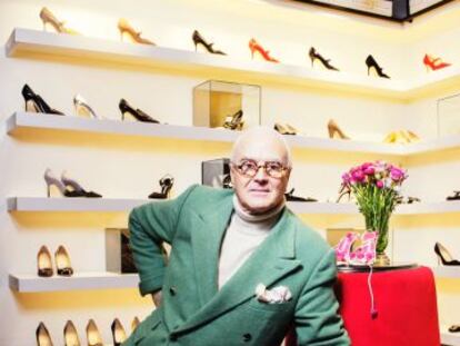 El dise&ntilde;ador de zapatos Manolo Blahnik. 
