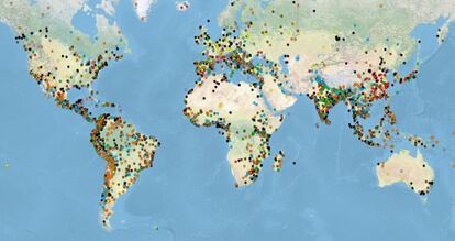 Captura de pantalla del Atlas de Justicia Ambiental (EJATlas).