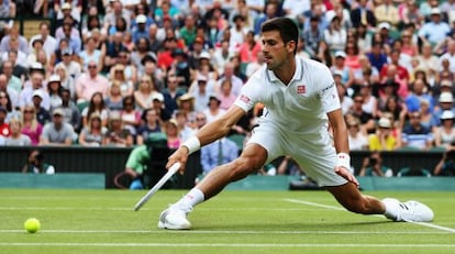 Djokovic en su partido. 