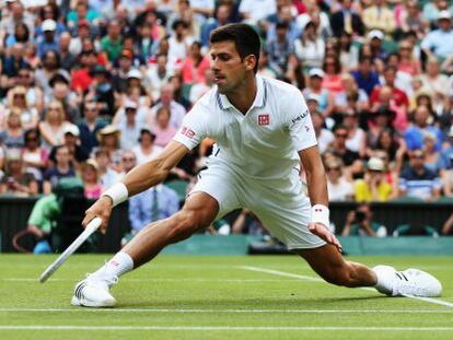 Djokovic en su partido.
