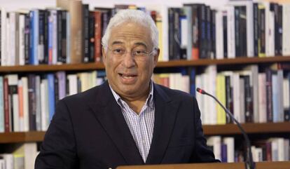 El primer ministro de Portugal, António Costa, durante el 20º aniversario del Premio Nobel a José Saramago en Lanzarote, el 6 de octubre de 2018.